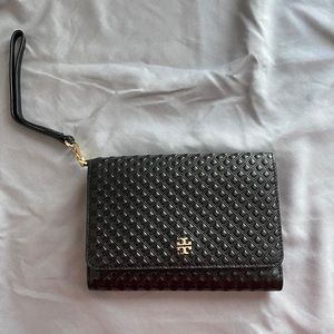 Tory Burch Leather Wristlet
